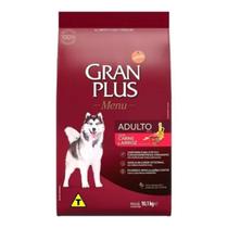 Ração Gran Plus Menu Cães Médio E Grande Carne Arroz 10.1kg