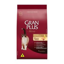 Racao gran plus menu gato senior castrado frango/arroz 3kg