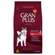 Ração Gran Plus Menu para Cão Adulto Sabor Carne e Arroz - GranPlus