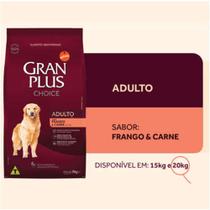 Ração GranPlus Choice Frango e Carne para Cães Adultos 10Kg