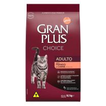 Ração GranPlus Choice Frango e Carne para Gatos Adultos - 10,1 Kg