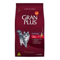 Ração GranPlus Gatos Adultos Castrados Carne E Arroz 10,1Kg