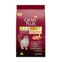 Ração Granplus Gourmet Para Gatos Castrados Sabor Salmão 3Kg - GRAN PLUS