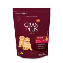 Ração Granplus Menu Cães Filhotes Porte Médio e Grande sabor Carne e Arroz 3kg