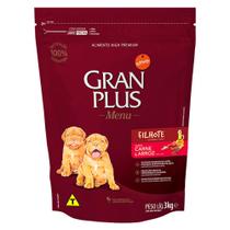 Ração GranPlus Menu Carne e Arroz para Cães Filhotes - 3 Kg