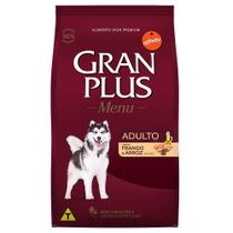 Ração GranPlus Menu Frango e Arroz para Cães Adultos - 10,1 Kg