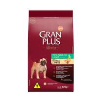 Ração GranPlus Menu Light Para Cães Adultos de Porte Mini Sabor Frango e Arroz - 10,1kg