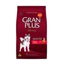 Ração GranPlus Menu Para Cães Adultos de Porte Médio e Grande Sabor Carne e Arroz - 15kg