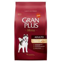 Ração GranPlus Menu para Cães Adultos de Porte Médio e Grande Sabor Frango e Arroz - 15kg