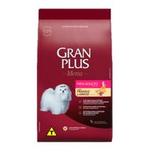 Ração GranPlus Menu para Cães Adultos de Porte Mini Sabor Frango e Arroz 1kg