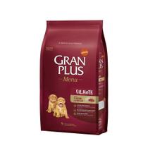 Ração GranPlus Menu para Cães Filhotes de Raças Médias e Grandes Sabor Carne e Arroz - 15kg - Gran Plus