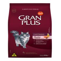 Ração Granplus Menu para Gatos Castrados sabor Salmão e Arroz 10,1kg
