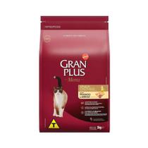 Ração GranPlus Menu Para Gatos Sênior Castrados Sabor Frango e Arroz - 3kg - Gran Plus Ração GranPlus Menu Para Gatos Sênior Castrados Sabor Frango e Arroz - 3kg - Gran Plus