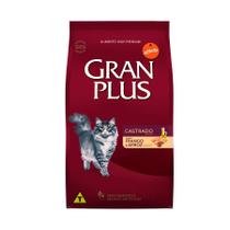 Ração GranPlus para Gatos Adultos Castrados Frango e Arroz - 10Kg