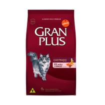 Ração GranPlus para Gatos Adultos Castrados Sabor Salmão e Arroz - 10Kg Ração GranPlus para Gatos Adultos Castrados Sabor Salmão e Arroz - 10Kg