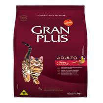Ração Granplus para Gatos Adultos sabor Carne e Arroz 10,1kg