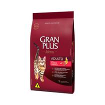 Ração GranPlus para Gatos Adultos sabor Carne e Arroz 3kgs