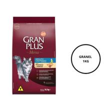 Ração GranPlus para Gatos Castrados Frango e Arroz 1 kg (A GRANEL)