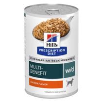 Ração Hills Prescription Diet Lata W/D Cães Adultos Controle do Peso e Glicêmico 370g