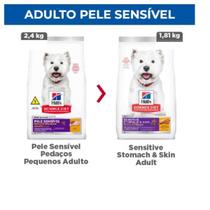 Ração Hills Science Diet para Cães de Pele Sensível Pedaços Pequenos 1.8kg
