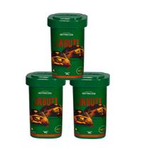 Ração Jabuti 240g com aroma banana 3 unidades 80g