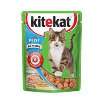 Ração Kitekat Peixe Adulto 70g - Embalagem com 24 Unidades