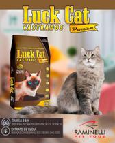 Ração Luck Cat Gatos Castrados sem corante sabor arroz com frango - Raminelli fods - Raminelli foods