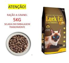 Ração Luck Cat para Gatos Castrados Frango e Arroz 5KG A GRANEL