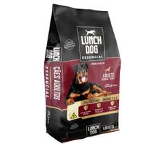 Ração Lunch Dog Premium Essencial para Cães Adultos 21 Proteínas Sabor Carne e Arroz 7Kg Ração Lunch Dog Premium Essencial para Cães Adultos 21 Proteínas Sabor Carne e Arroz 7Kg