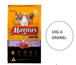 Ração Magnus Original para Cães Adultos de Pequeno Porte Sabor Carne 1Kg (A GRANEL)
