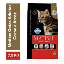 Ração Matisse Gatos Adultos Sabor Carne e Arroz - 7,5kg