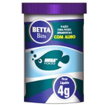 Ração Mega Food Betta Bits 4g com Alho Ração Mega Food Betta Bits 4g com Alho