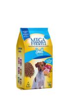 Ração Mega Fórmula para Cães Adultos de Pequeno Porte Sabor Carne, Frango e Cereais - 1kg
