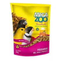 Ração Megazoo Farinhada Pássaros Mel, Ovos E Própolis 300g Ração Megazoo Farinhada Pássaros Mel, Ovos E Própolis 300g