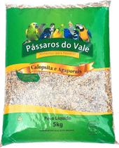 ração mistura de sementes para calopsita e agapornis 5kg - pássaros do vale