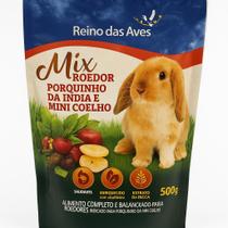 Ração Mix Roedor 500G Mini Coelho Porquinho-Da-Índia