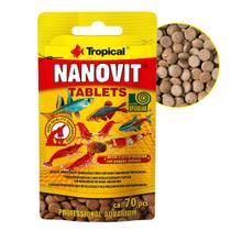 Ração Nanovit Tablets 10g Tropical Para Peixes Sachê