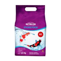 Ração Nutricon Sticks Food Mix para Peixes - 1,5kg - Nutricon Pet