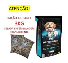 Ração Nutrinew Filhotes frango e arroz 3KG A GRANEL
