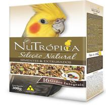 Ração Nutrópica Seleção Natural para Calopsitas sabor Sementes e Extrusados 300g