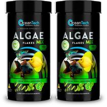 Ração Oceantech Algae Flakes Mix Todas Espécies Kit 100G