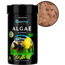 Ração OceanTech Algae Flakes Mix todas espécies peixes aquário universal água doce salgada 100g