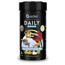 Ração OceanTech Daily em grãos 125g premium peixes ornamentais água doce salgada