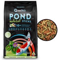 Ração OceanTech Pond Natural Sticks premium completa carpas e peixes de lago 1,5kg