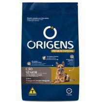 Ração Origens Para Cachorros Cães Sênior Idosos MG Frango E Cereais Integrais 3kg - Fórmula Natural