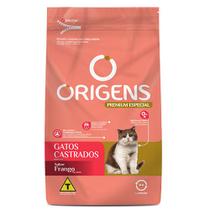 Ração Origens Premium Especial para Gatos Castrados sabor Frango 3kg