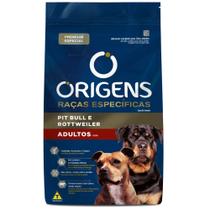 Ração Origens Premium Especial Raças Específicas Cães Adultos Pit Bull e Rottweiler 15 kg