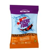 Ração P/Carpas Nutricon Sticks Food Coloração 90 Gramas