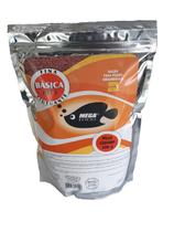 Ração p/ Peixes Basica Bits Fina 1Kg mega food c/ alho Ração p/ Peixes Basica Bits Fina 1Kg mega food c/ alho