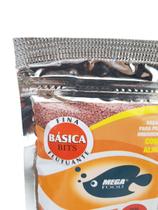 Ração p/ peixes Basica Bits Mega Food 100g com Alho Fina Ração p/ peixes Basica Bits Mega Food 100g com Alho Fina